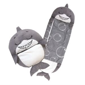 Happy Nappers Gray Shark Sleeping Bag for Kids 54" Medium